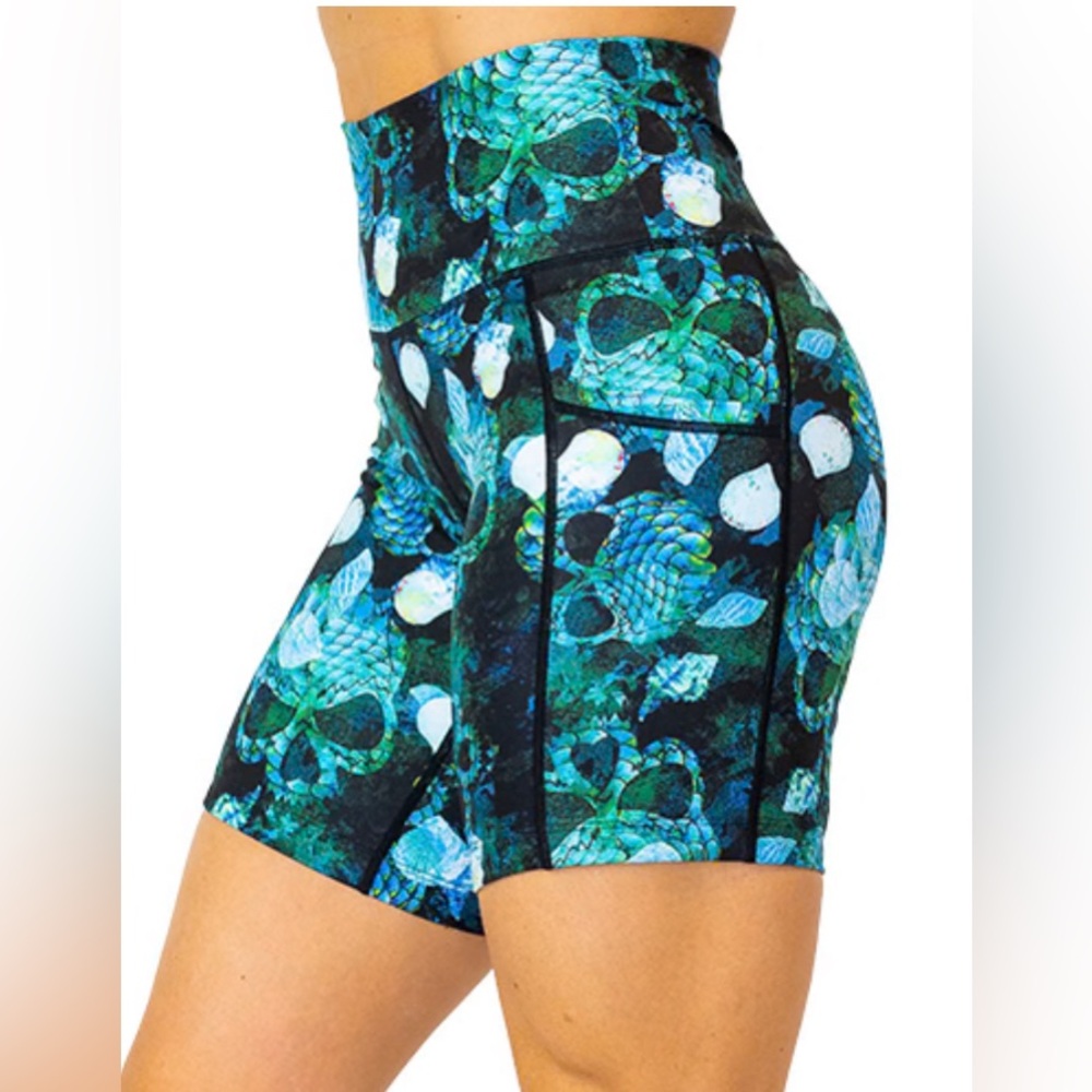 CVG Mermaid Skull 2.5” inseam Shorts